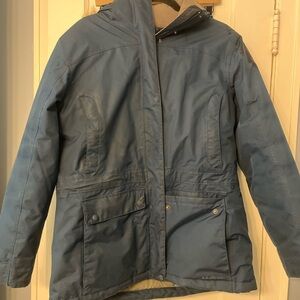 VTG LL Bean Goose Down Jacket  parka Womens Medium Regular fur Hooded